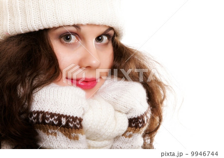 woman in warm clothing winter fashion 9946744