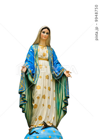 Virgin mary statue at Chantaburi province, Thailand. 9948750