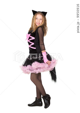 Blond girl in black catsuit Blond girl in black catsuit 9950916