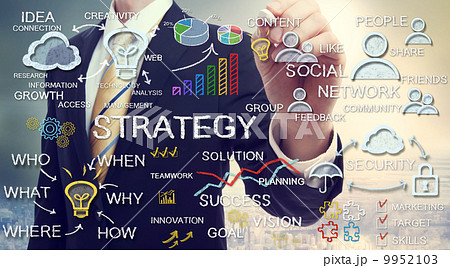 ビジネス戦略の写真素材