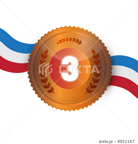 Bronze Medal, Award Isolated on White Background 9952167