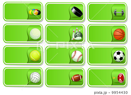 Sport balls icon set Sport balls icon set 9954430