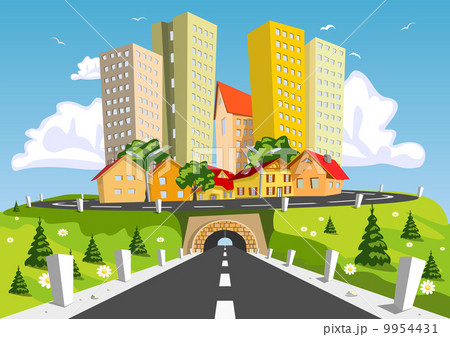 Colorful abstract city 9954431