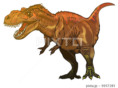 ティラノサウルスのイラスト素材 9957285 Pixta