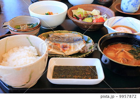 おいしい和食の朝食の写真素材