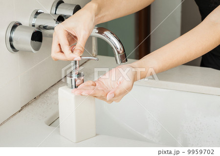 Washing hands with soap Washing hands with soap 9959702