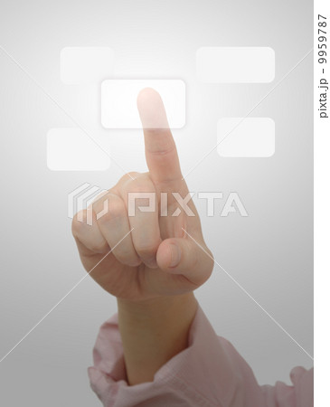 Pressing button on touch screen 9959787