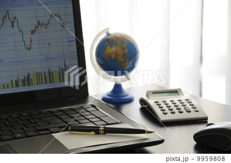 Stock diagram on the screen Stock diagram on the screen 9959808