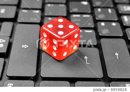 Dice on keybaord 9959828