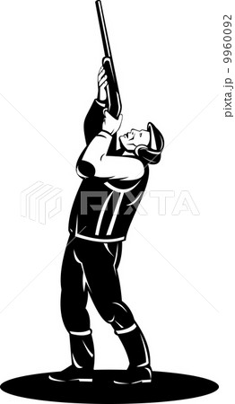 hunter aiming shotgun rifle hunter aiming shotgun rifle 9960092