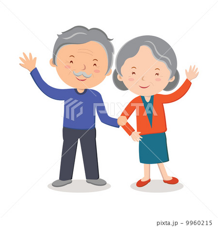 Elderly couple portrait 9960215