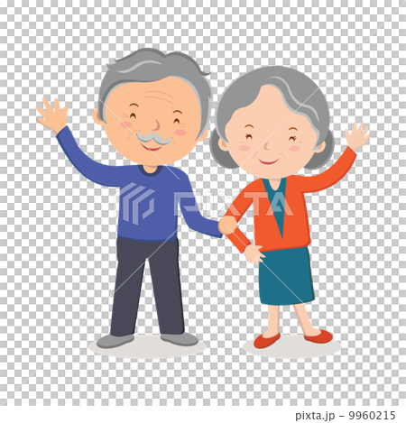 Elderly couple portrait 9960215