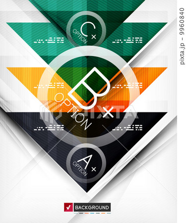 Business geometric infographic poster 9960840
