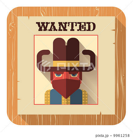 Wanted poster icon.Vector flat style 9961258