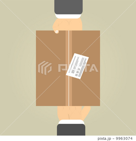 Hands to receive a parcel 9963074