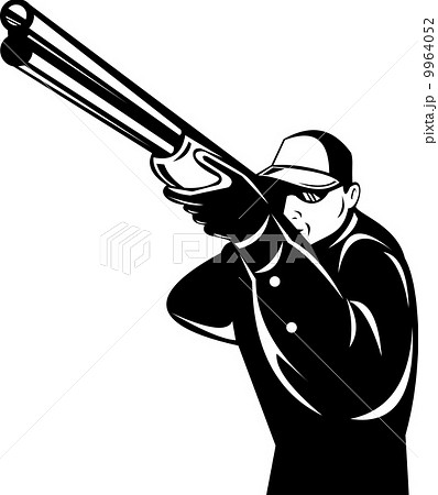 hunter aiming shotgun rifle 9964052