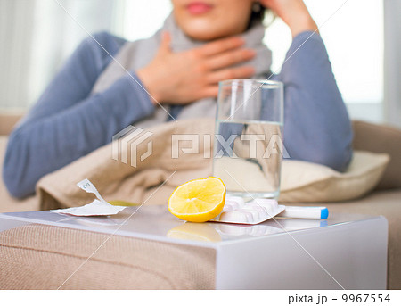 Sick Woman. Flu. Woman Caught Cold 9967554