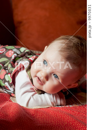 Cute caucasian baby girl 9970831
