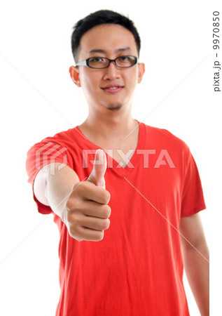 Thumb up good looking young Southeast Asian male Thumb up good looking young Southeast Asian male 9970850