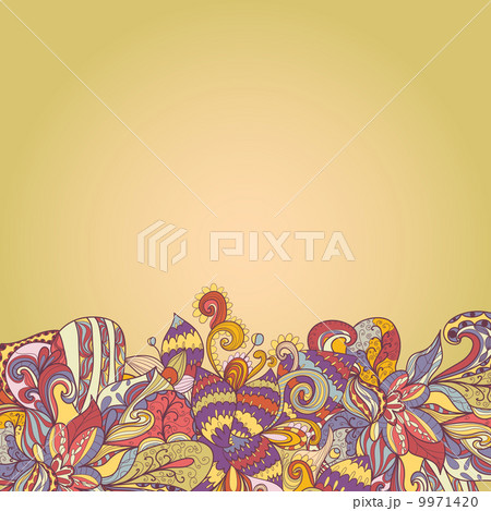 abstract background of petal and wave 9971420