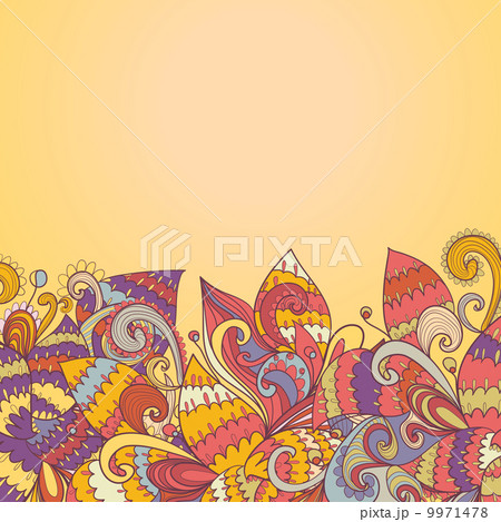 abstract background of petal and wave 9971478