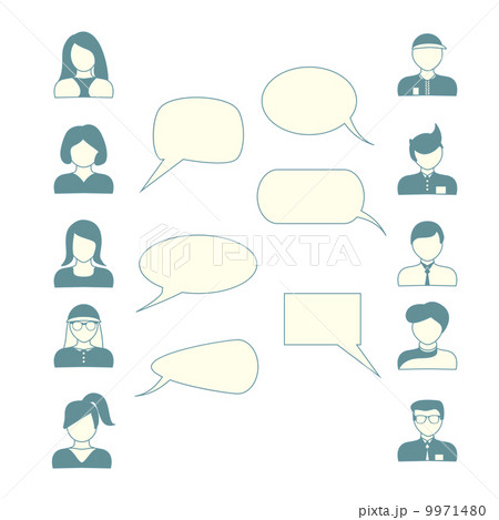 Man and woman avatars 9971480