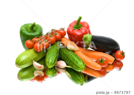 Vegetables on a white background Vegetables on a white background 9973797
