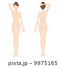 女性　美容　裸　ヌード　全身 9975165