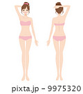 女性　美容　裸　ヌード　全身 9975320