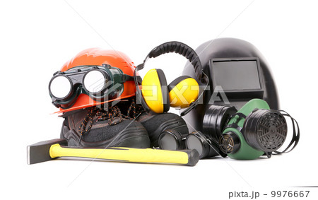 Composition with masks and boots. 9976667