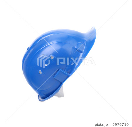 Close up of blue hardhat. 9976710