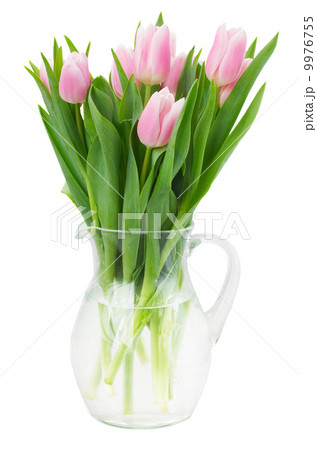 pink tulips bouquet in vase pink tulips bouquet in vase 9976755