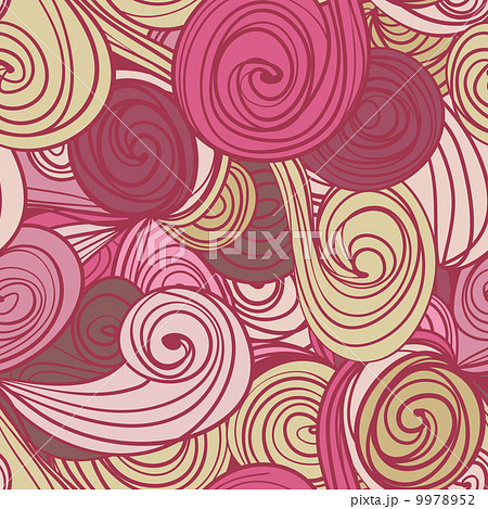 Seamless abstract hand-drawn waves pattern 9978952