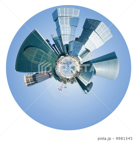 spherical view of Moscow city 9981345