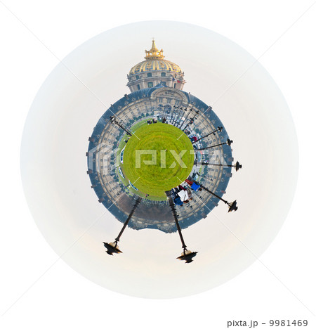 spherical view of hotel des invalides in Paris 9981469