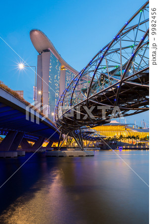 Singapore Skyline dusk 9982456
