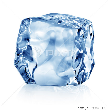 Cube of blue ice 9982917