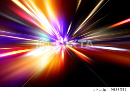 acceleration speed motion on night road  9983531
