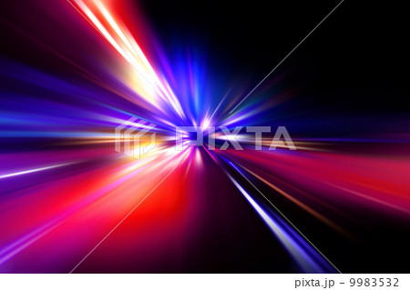 acceleration speed motion on night road  9983532