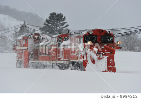 2014/03/08　石北本線　伊香牛－愛別　JR北海道　DE15-2511（旭川）　ラッセル車 9984515