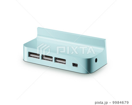 Travel usb hub isolated on white background 9984679