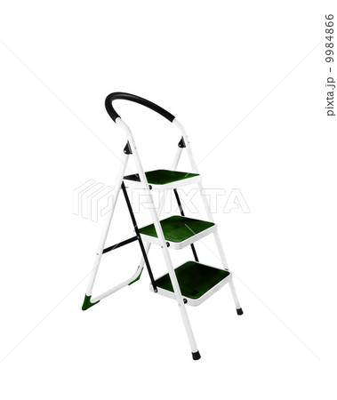 Aluminum step ladder isolated 9984866