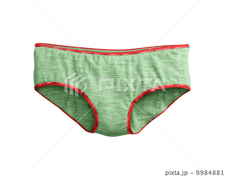 green women's briefs isolated 9984881