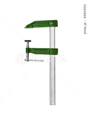 small green vise isolated on white 9984992