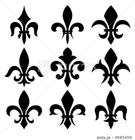 Fleur de lis set 9985459
