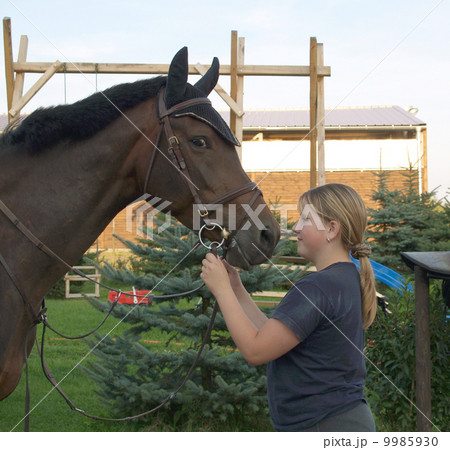 Girl and horse 9985930