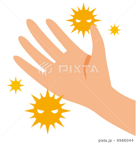 手に花粉 9986044