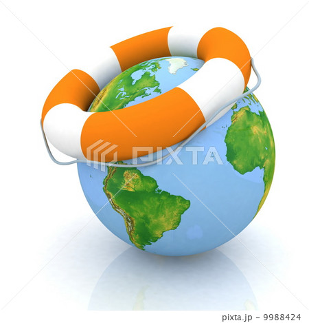 the globe and lifebuoy ring 9988424