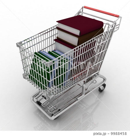 Buying of books. Objects isolated over white Buying of books. Objects isolated over white 9988458
