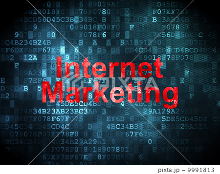 Advertising concept: Internet Marketing on digital background 9991813